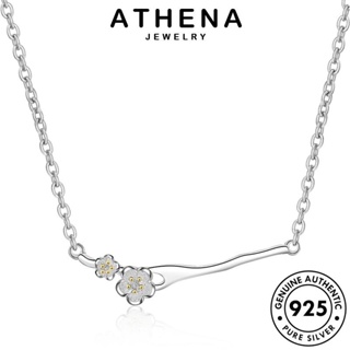 ATHENA JEWELRY Silver จี้ เครื่องประดับ เครื่องประดับ เกาหลี 925 ผู้หญิง สร้อยคอ เงิน แท้ ต้นฉบับ ซากุระหวาน ทอง แฟชั่น N202