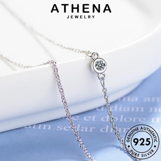 ATHENA JEWELRY 925 จี้ สร้างสรรค์ รูปร่าง Silver เครื่องประดับ เกาหลี เครื่องประดับ ผู้หญิง U เงิน แท้ ต้นฉบับ สร้อยคอ แฟชั่น N206