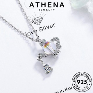 ATHENA JEWELRY Silver สร้อยคอ หยดน้ำออโรร่า เครื่องประดับ 925 เครื่องประดับ จี้ มูนสโตน เกาหลี แฟชั่น แท้ ผู้หญิง เงิน ต้นฉบับ N232