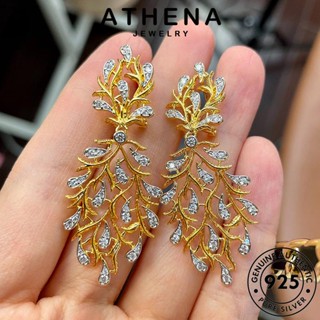 ATHENA JEWELRY ผู้หญิง เงิน แท้ ต้นฉบับ มอยส์ซาไนท์ไดมอนด์ หลอดเลือดดำ Silver ตุ้มหู 925 ต่างหู เครื่องประดับ ห่วง เกาหลี แฟชั่น เครื่องประดับ หนีบ E1322