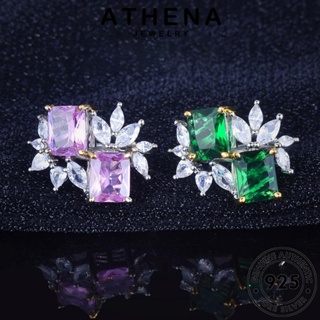 ATHENA JEWELRY 925 เครื่องประดับ ต้นฉบับ อารมณ์ แฟชั่น เงิน แหวน เครื่องประดับ เกาหลี แท้ Silver มรกต ผู้หญิง R2583