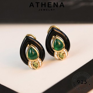 ATHENA JEWELRY ผู้หญิง ทรงหยดน้ำ แท้ จี้ ต้นฉบับ สร้อยคอ เกาหลี แฟชั่น มรกต Silver เครื่องประดับ เงิน เครื่องประดับ 925 S633