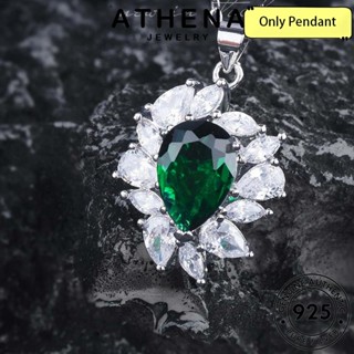 ATHENA JEWELRY สร้อยคอ แท้ แฟชั่น เงิน ต้นฉบับ จี้ หรูหรา เกาหลี Silver 925 เครื่องประดับ เครื่องประดับ ทับทิม ผู้หญิง S636