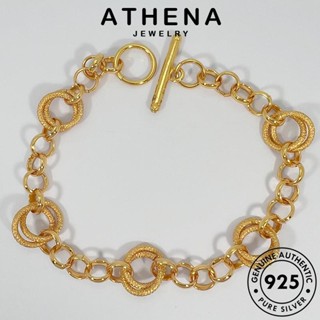 ATHENA JEWELRY แหวนแฟชั่น กำไล เครื่องประดับ ผู้หญิง 925 กำไลข้อมือ ผู้หญิง เกาหลี เงิน แท้ Silver ต้นฉบับ เครื่องประดับ แฟชั่น ทอง B660