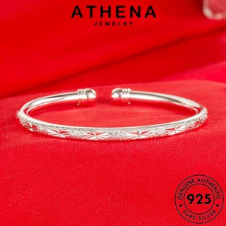 ATHENA JEWELRY ทอง 925 เงิน แท้ ผู้หญิง กำไล เกาหลี ต้นฉบับ ดาราแฟชั่น Silver แฟชั่น เครื่องประดับ กำไลข้อมือ ผู้หญิง เครื่องประดับ B663