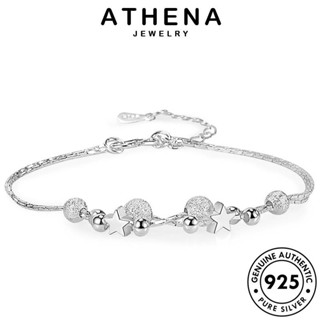 ATHENA JEWELRY แท้ 925 เกาหลี ผู้หญิง กำไล เงิน เครื่องประดับ ต้นฉบับ Silver ผู้หญิง กำไลข้อมือ แฟชั่น ดาวห้าแฉกแฟชั่น เครื่องประดับ B675