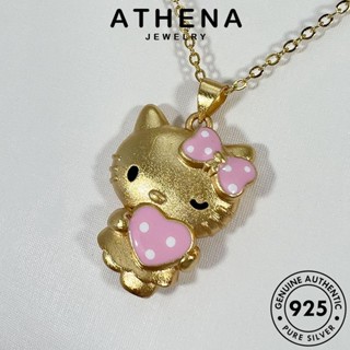 ATHENA JEWELRY จี้ 925 ผู้หญิง ต้นฉบับ สร้อยคอ แฟชั่น เกาหลี แท้ เครื่องประดับ แมวน่ารัก เงิน Silver เครื่องประดับ N1090