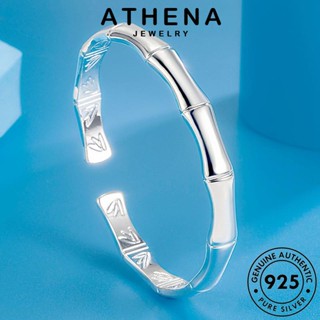 ATHENA JEWELRY ต้นฉบับ 925 ผู้หญิง แฟชั่น แท้ ผู้หญิง เครื่องประดับ เงิน เกาหลี กำไล Silver เครื่องประดับ ไม้ไผ่ที่เรียบง่าย กำไลข้อมือ B687