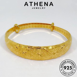 ATHENA JEWELRY กำไลข้อมือ ต้นฉบับ ดาราแฟชั่น เครื่องประดับ 925 เงิน ทอง Silver เกาหลี แฟชั่น ผู้หญิง เครื่องประดับ ผู้หญิง กำไล แท้ B690