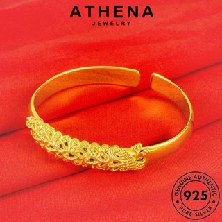 ATHENA JEWELRY 925 เครื่องประดับ Silver แท้ ผู้หญิง ทอง ผู้หญิง กำไลข้อมือ เงิน ต้นฉบับ นกยูงแฟชั่น เครื่องประดับ กำไล แฟชั่น เกาหลี B691