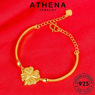 ATHENA JEWELRY เครื่องประดับ สร้อยคอ เงิน แท้ จี้ Silver เครื่องประดับ ต้นฉบับ เกาหลี ผู้หญิง แฟชั่น 925 โคลเวอร์แฟชั่น S74