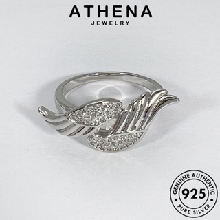 ATHENA JEWELRY แหวน ปีก เครื่องประดับ มอยส์ซาไนท์ไดมอนด์ เงิน แท้ ต้นฉบับ ผู้หญิง เกาหลี Silver 925 เครื่องประดับ แฟชั่น R1708