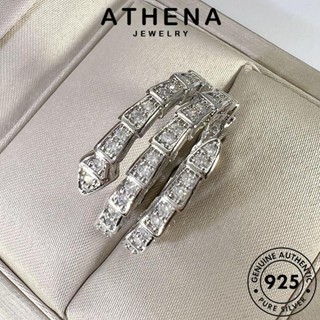 ATHENA JEWELRY ไดมอนด์ มอยส์ซาไนท์ เกาหลี เครื่องประดับ คดเคี้ยว ต้นฉบับ เงิน 925 แหวน ผู้หญิง โกลด์ แฟชั่น แท้ Silver เครื่องประดับ R1757