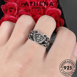 ATHENA JEWELRY เครื่องประดับ สมอวินเทจ เครื่องประดับ แฟชั่น แท้ ผู้หญิง เงิน 925 แหวน เกาหลี ต้นฉบับ Silver R1769