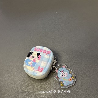 เคสหูฟังบลูทูธไร้สาย ลายสก๊อต สีฟ้า สําหรับ Apple airpods รุ่น Pro 2