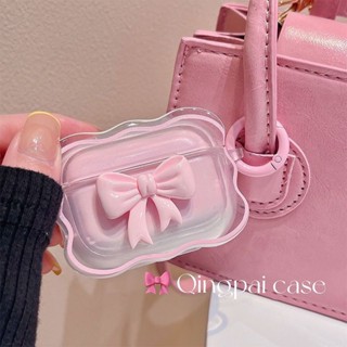 เคสหูฟังบลูทูธไร้สาย ประดับโบว์ สไตล์เกาหลี สําหรับ AirPods 3 1 2 Pro