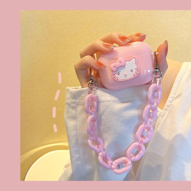 เคสหูฟังบลูทูธไร้สาย ลายการ์ตูนคิตตี้ สําหรับ Airpods 1 2 3