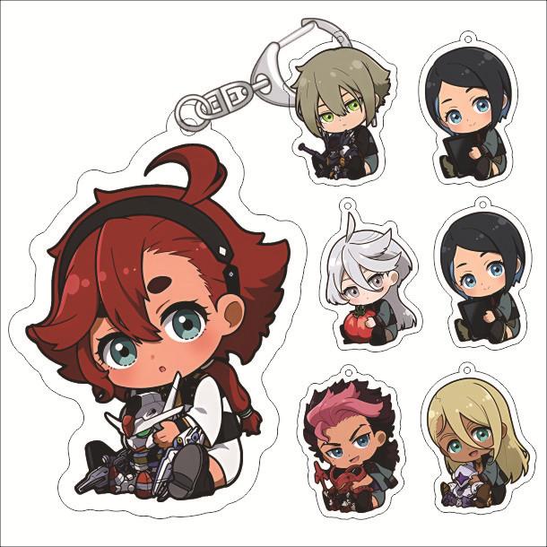 Mobile Suit Gundam: the Witch from Mercury อะคริลิค Keyfob สำหรับ Suletta Mercury Miorine Rembran Nika Nanaura Chuatury Panlunch Guel Jeturk Lauda Neill Shaddiq Zenelli Ericht Samaya