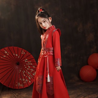 Huai hua mulan hanfu เสื้อเชิ้ตแขนยาว สไตล์โบราณ สําหรับเด็กอุทธรณ์