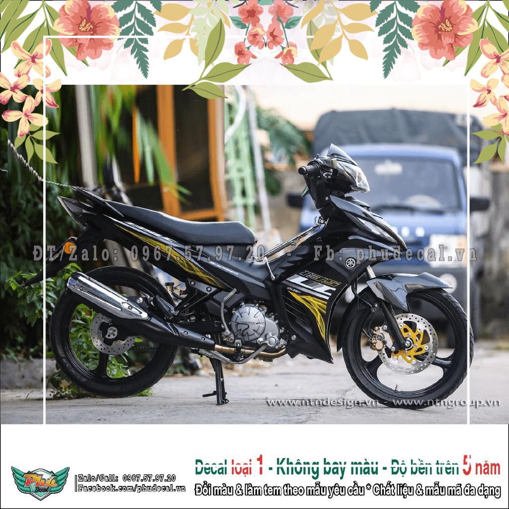 สติ๊กเกอร์ถอดได้สําหรับ exciter 135 Lc black gold v7