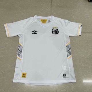 เสื้อกีฬาแขนสั้น ลายทีมชาติฟุตบอล Santos 2023-24 ชุดเหย้า