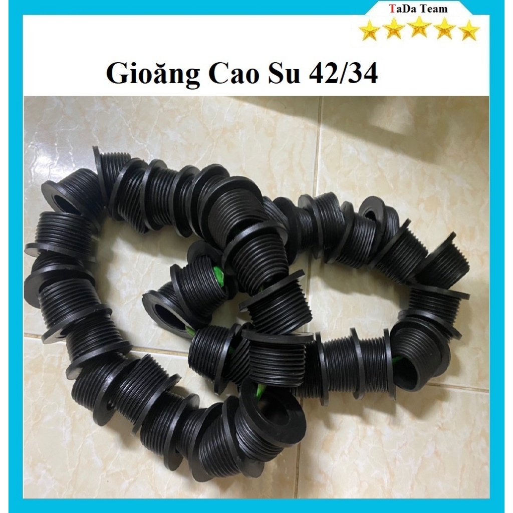 ปะเก็นยาง42/34ท่อหัวระบายน้ําแบบกาลักน้ําอ่างล้างจาน42 ราคา1ชิ้น