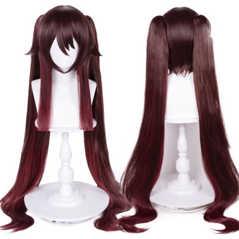 [มีจําหน่าย] วิกผม/วิกผม Hutao - Genshin Impact สีน้ําตาลผสม [Miu Cosplay 03]