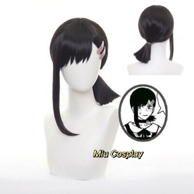 [มีจําหน่าย] Kobeni Higashima วิกผม/วิกผม - นักล่าปีศาจ: Chainsaw Man สีดํา [Miu Cosplay 03]