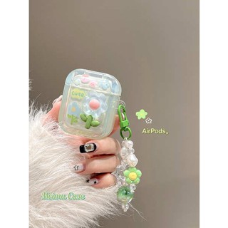 เคสหูฟังบลูทูธไร้สาย ลายดอกไม้ สามมิติ สําหรับ Apple Airpods Pro2 airpods3