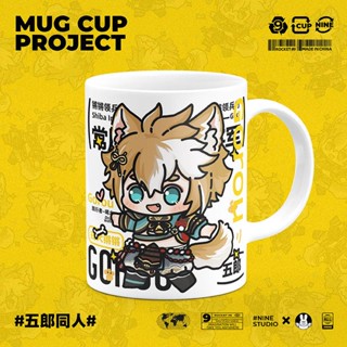 Yuanshen Merchandise Goro แก้วมักเซรามิก ลายแฟนตาซีน่ารัก พร้อมช้อนฝา