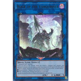 Yugioh Rock of the Vanquisher Card - WISU-EN022 - Ultra Rare 1st Edition
