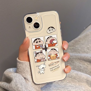 เคสโทรศัพท์มือถือแบบนิ่ม กันกระแทก ลายชินจัง สําหรับ Iphone 13 14Pro 11 X 7 8p 6