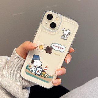 เคสโทรศัพท์มือถือ แบบใส ลายการ์ตูนสนูปปี้ รวมทุกอย่าง สําหรับ iPhone Apple 12 11 xs7 8P13promax14 SEmini