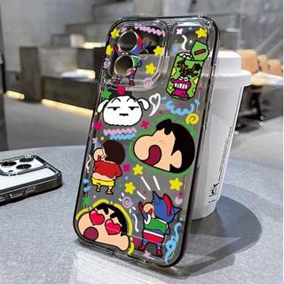 เคสโทรศัพท์มือถือ แบบนิ่ม ลายการ์ตูนชินจัง สําหรับ Apple Iphone 14 6 7 8plus 11 12 13promax xr xs