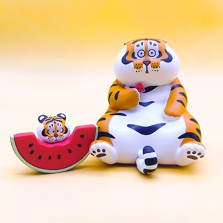 ตุ๊กตาฟิกเกอร์ Im Not Fat Tiger Fat Tiger with Baby 2 Mystery Box ของเล่นสําหรับเด็ก