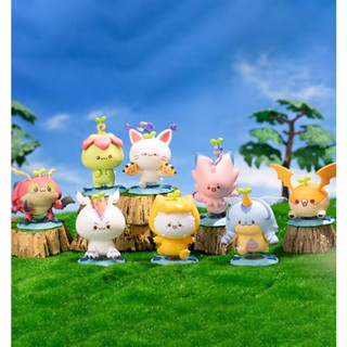 ฟิกเกอร์ TOPTOY BNFigure Q Digimon x Grassy Dumpling Series Mystery Box ของเล่นสําหรับเด็ก