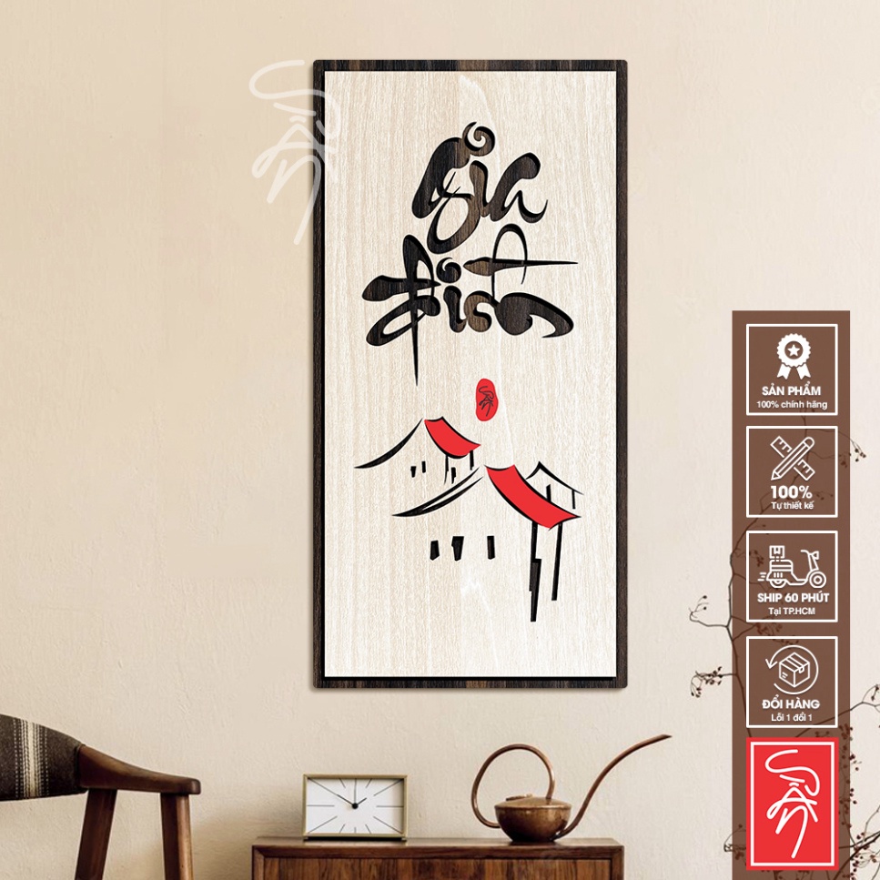 [Office Slogan Painting] [SAN-TR202] ภาพวาดการประดิษฐ์ตัวอักษรไม้พร้อมคําว่า FAMILY