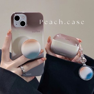 เคสหูฟังบลูทูธ ซิลิโคน ไล่โทนสี ลายกาแฟ สไตล์เรโทร สําหรับ Airpods 1 2 3 2