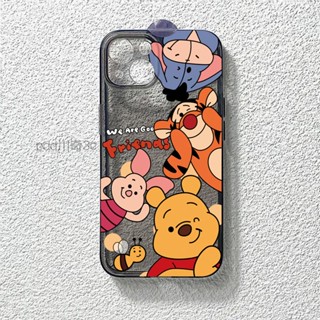 เคสโทรศัพท์มือถือใส แบบนิ่ม ลายการ์ตูนหมีพูห์ สําหรับ Iphone 13 14 12 11 xsmax 7 8