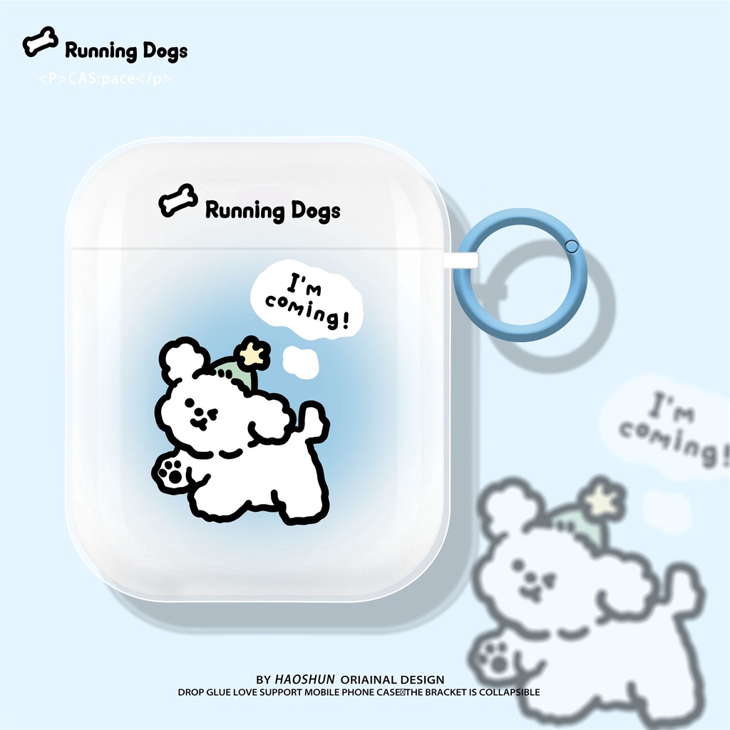 Bone White Dog เหมาะสําหรับ Lenovo LP40 เคสหูฟังซิลิโคนนุ่ม lp40PRO/Lenovo XT95Pro เคสหูฟัง