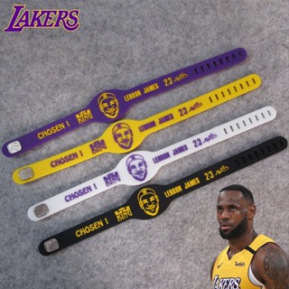 ตะกร้าบาสเก็ตบอล ลาย Star Lakers No. 23 James Avatar สายรัดข้อมือซิลิโคน เรืองแสง ปรับได้ เครื่องประดับแฟนคลับ สําหรับเล่นกีฬา