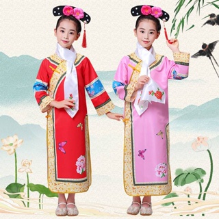 ** Hanfu * เครื่องแต่งกาย ลูกปัดตาราง สไตล์โบราณ สําหรับเด็กผู้หญิง ครอบครัว