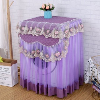 ผ้าคลุมเครื่องซักผ้าลูกไม้ กันแดด กันฝุ่น 10 กก. 10 กก.