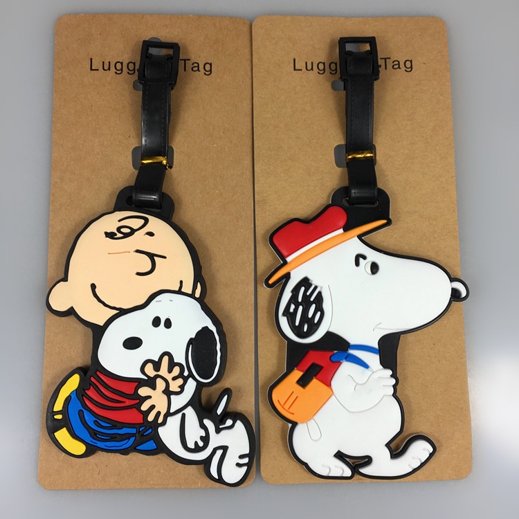 ป้ายแท็กกระเป๋าเดินทาง ลายการ์ตูนหมี Jingle Cat Snoopy Tigger ขนาดเล็กน่ารัก