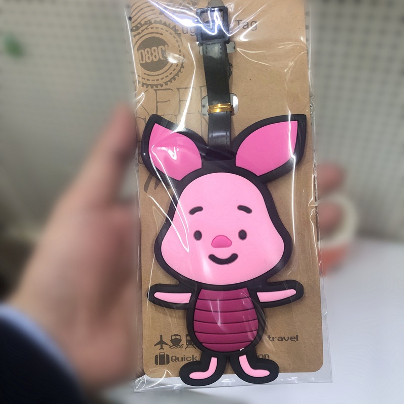 ป้ายแท็กกระเป๋าเดินทาง ลายการ์ตูนหมี Jingle Cat Snoopy Tigger ขนาดเล็กน่ารัก