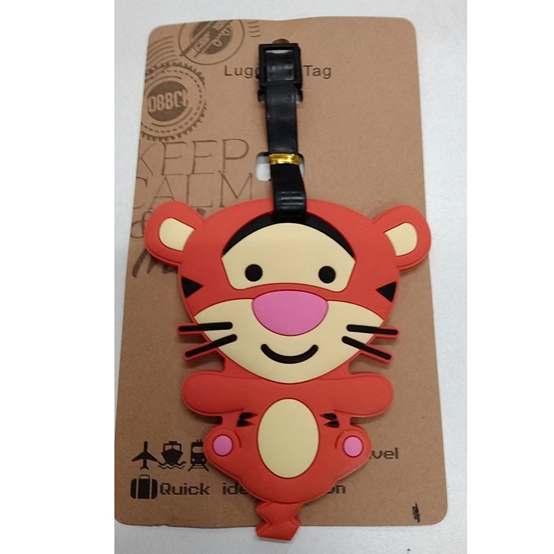 ป้ายแท็กกระเป๋าเดินทาง ลายการ์ตูนหมี Jingle Cat Snoopy Tigger ขนาดเล็กน่ารัก