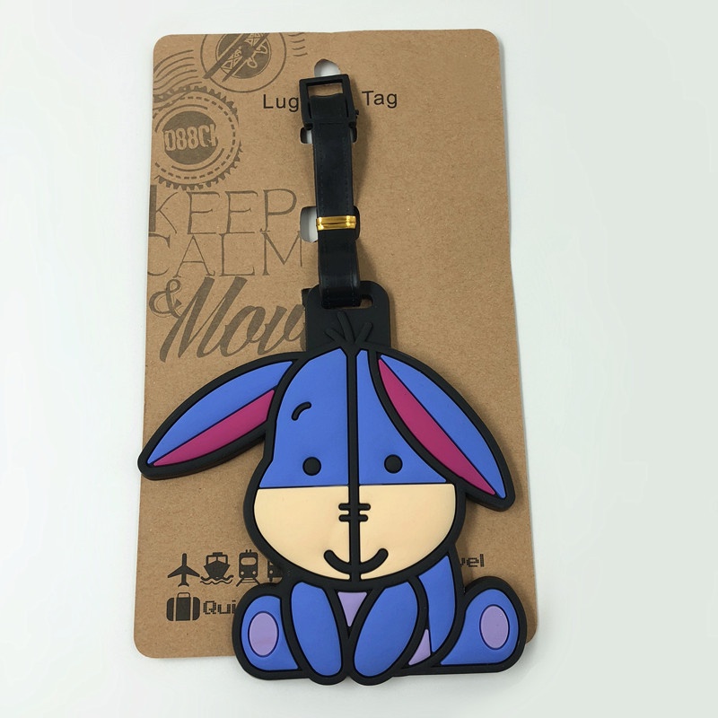 ป้ายแท็กกระเป๋าเดินทาง ลายการ์ตูนหมี Jingle Cat Snoopy Tigger ขนาดเล็กน่ารัก