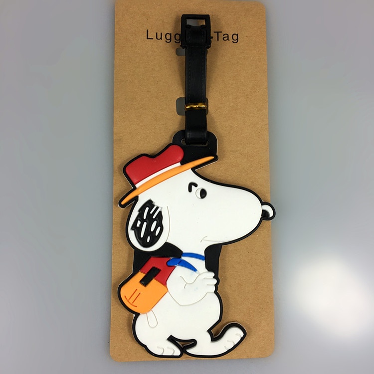 ป้ายแท็กกระเป๋าเดินทาง ลายการ์ตูนหมี Jingle Cat Snoopy Tigger ขนาดเล็กน่ารัก