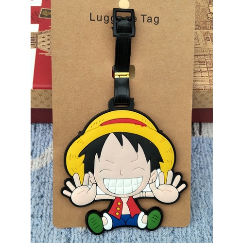 ป้ายแท็ก ขนาดเล็ก ลายการ์ตูนอนิเมะ One Piece Luffy Sauron Chopper สไตล์ญี่ปุ่น สําหรับตกแต่งกระเป๋าเดินทาง