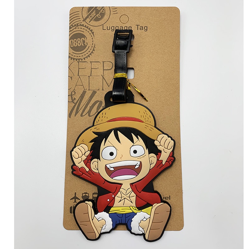 ป้ายแท็ก ขนาดเล็ก ลายการ์ตูนอนิเมะ One Piece Luffy Sauron Chopper สไตล์ญี่ปุ่น สําหรับตกแต่งกระเป๋าเดินทาง